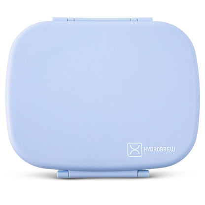 Hydrobrew Smart Serve Bento Lunch Box 1100ml w/ Sip Switch Tritan Water Bottle 1000ml | 5 Compartment Meal Box – Sky Mist