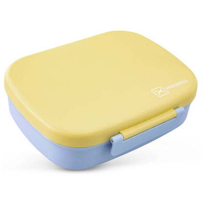 Hydrobrew Smart Serve Bento Lunch Box 1100ml w/ Sip Switch Tritan Water Bottle 1000ml | 5 Compartment Meal Box – Sunny Sky