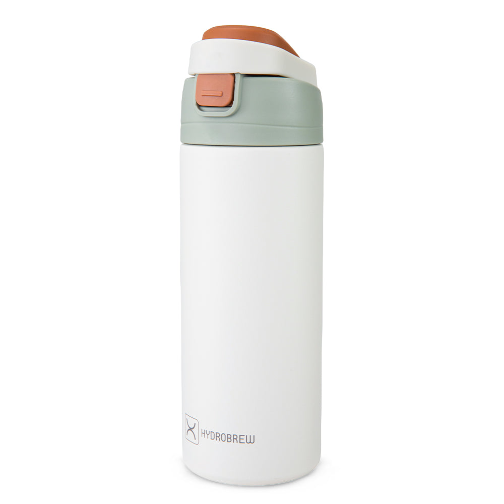 Hydrobrew Mega Flex Bento Lunch Box 1864ml w/ SipSwitch Insulated Water Bottle 720ml | Leakproof Meal Box w/ Steel Jar – Ivory Terracotta