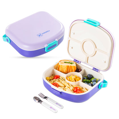 HYDROBREW 18 inch Backpack w/ Bento Lunch Box - Purple