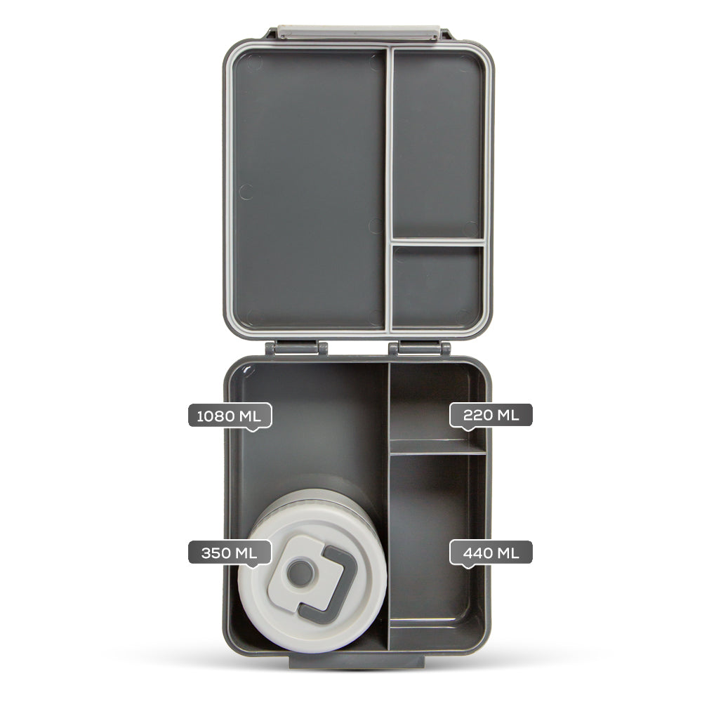 HYDROBREW 18 inch Backpack w/ Bento Lunch Box - Brown