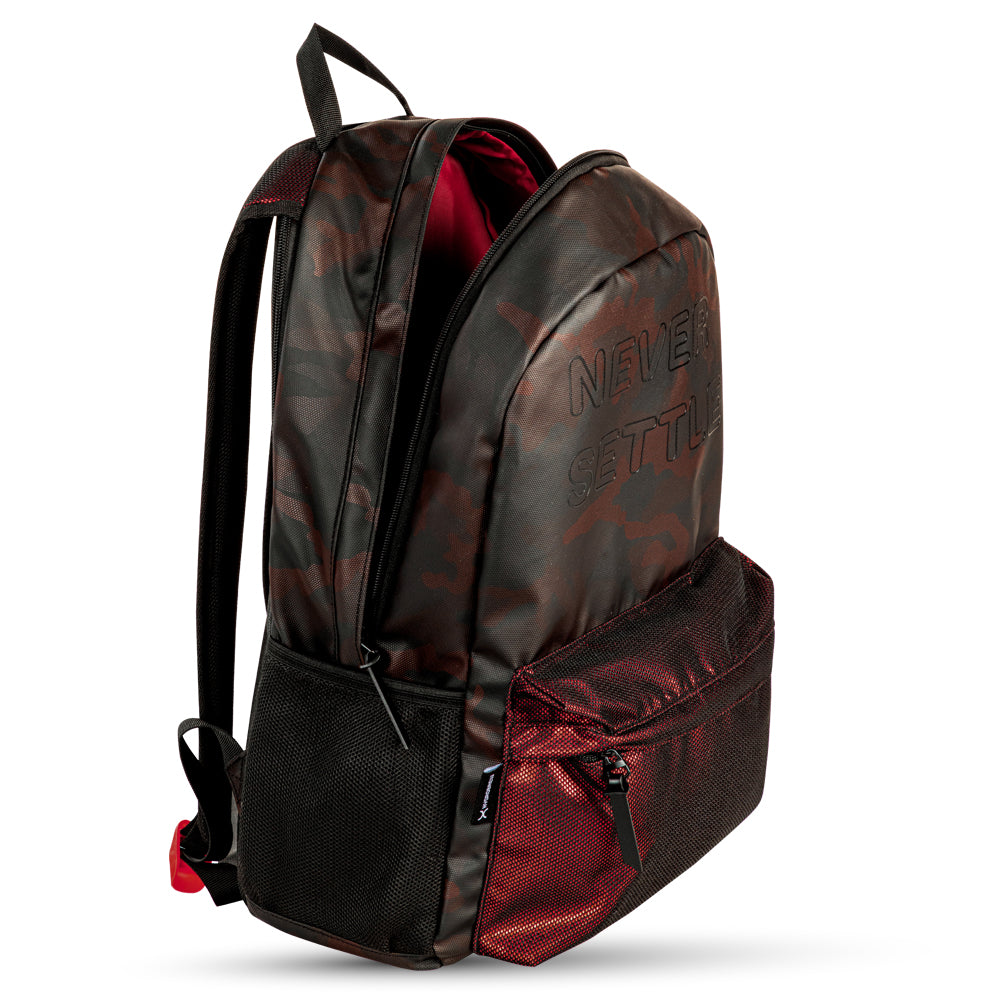 Hydrobrew 18inch Backpack w/ Double Wall Stainless Steel Water Bottle 420ml – Brown & Graphite Glow