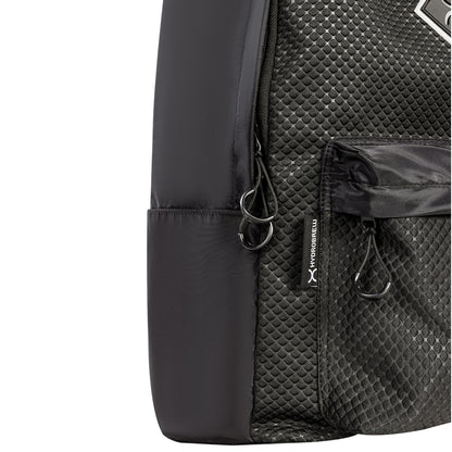 Hydrobrew 17" Backpack w/ Sip Switch Tritan Water Bottle 1000ml | Laptop Backpack w/ Bottle – Black