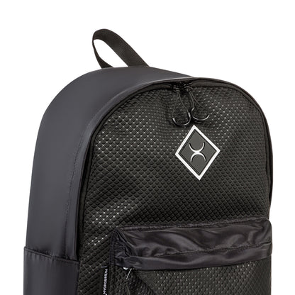 Hydrobrew 17" Backpack w/ Sip Switch Tritan Water Bottle 1000ml | Laptop Backpack w/ Bottle – Black