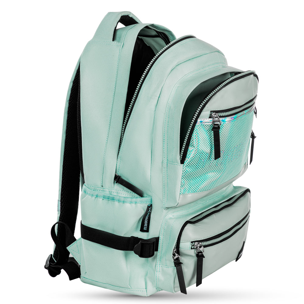 Hydrobrew 18" Backpack w/ Sip Switch Tritan Water Bottle 1000ml | Laptop Backpack w/ Bottle – Green