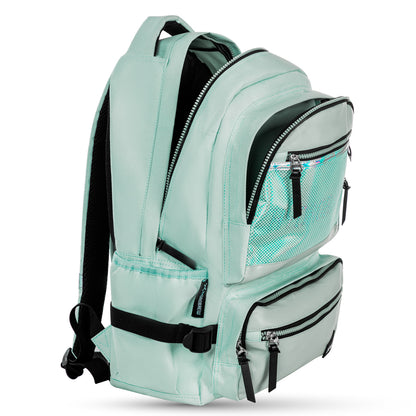 Hydrobrew 18" Backpack w/ Sip Switch Tritan Water Bottle 1000ml | Laptop Backpack w/ Bottle – Green