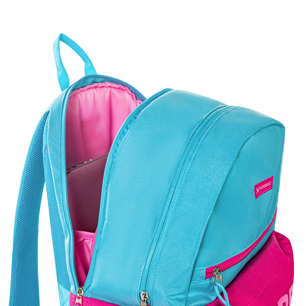 Hydrobrew 18" Backpack w/ Sip Switch Tritan Water Bottle 1000ml | Laptop Backpack w/ Bottle – Pink
