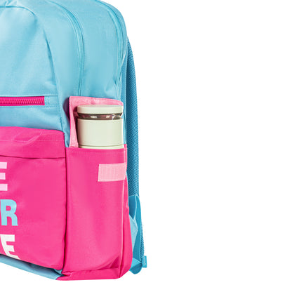Hydrobrew 18" Backpack w/ Sip Switch Tritan Water Bottle 1000ml | Laptop Backpack w/ Bottle – Pink