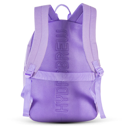Hydrobrew 18" Backpack w/ Sip Switch Tritan Water Bottle 1000ml | Laptop Backpack w/ Bottle – Purple