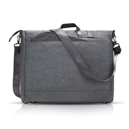 TEKNUM Travel EXPLORER 2 Auto Fold Stroller with Grey Dad's Diaper Hand Bag - Black