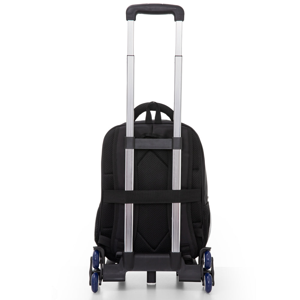 Eazy Kids 16” Backpack w/ Universal School Bag Trolley – Black