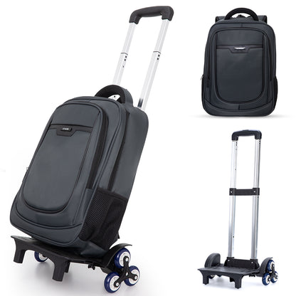 Eazy Kids 16inch Backpack w/ Universal School Bag Trolley – Grey