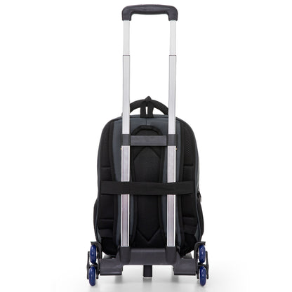 Eazy Kids 16inch Backpack w/ Universal School Bag Trolley – Grey