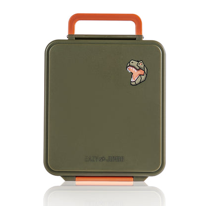 Eazy Kids Insulated Lunch Bag w/ Jumbo Bento Lunch Box – Green