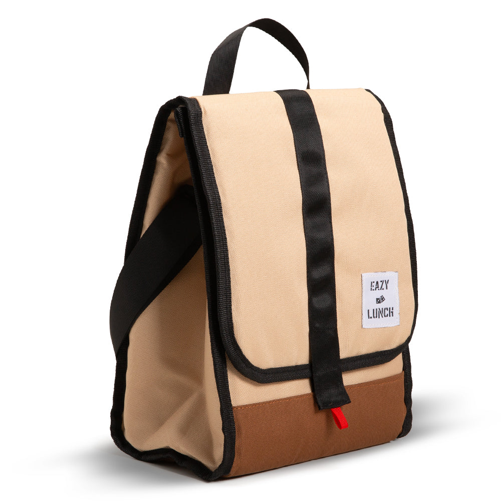 Eazy Kids Insulated Lunch Bag w/ Jumbo Bento Lunch Box – Ivory