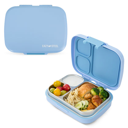 Eazy Kids Premium Stainless Steel Lunch Box 710ml w/ Insulated Lunch Bag – Blue