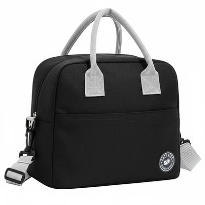 Eazy Kids Convertible Bento Lunch Box w/ Insulated Lunch Bag – Teddy Black