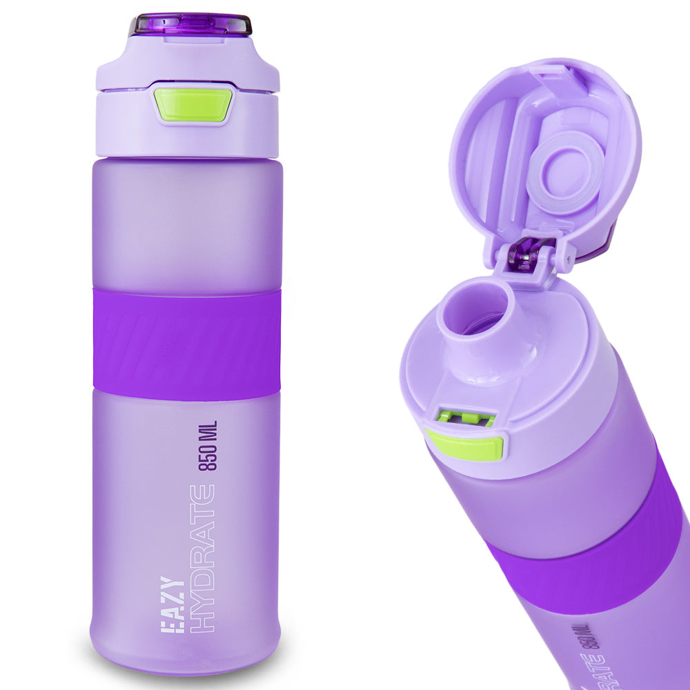 Eazy Kids Jumbo Bento Lunch Box w/ Tritan Water Bottle 850ml – Purple