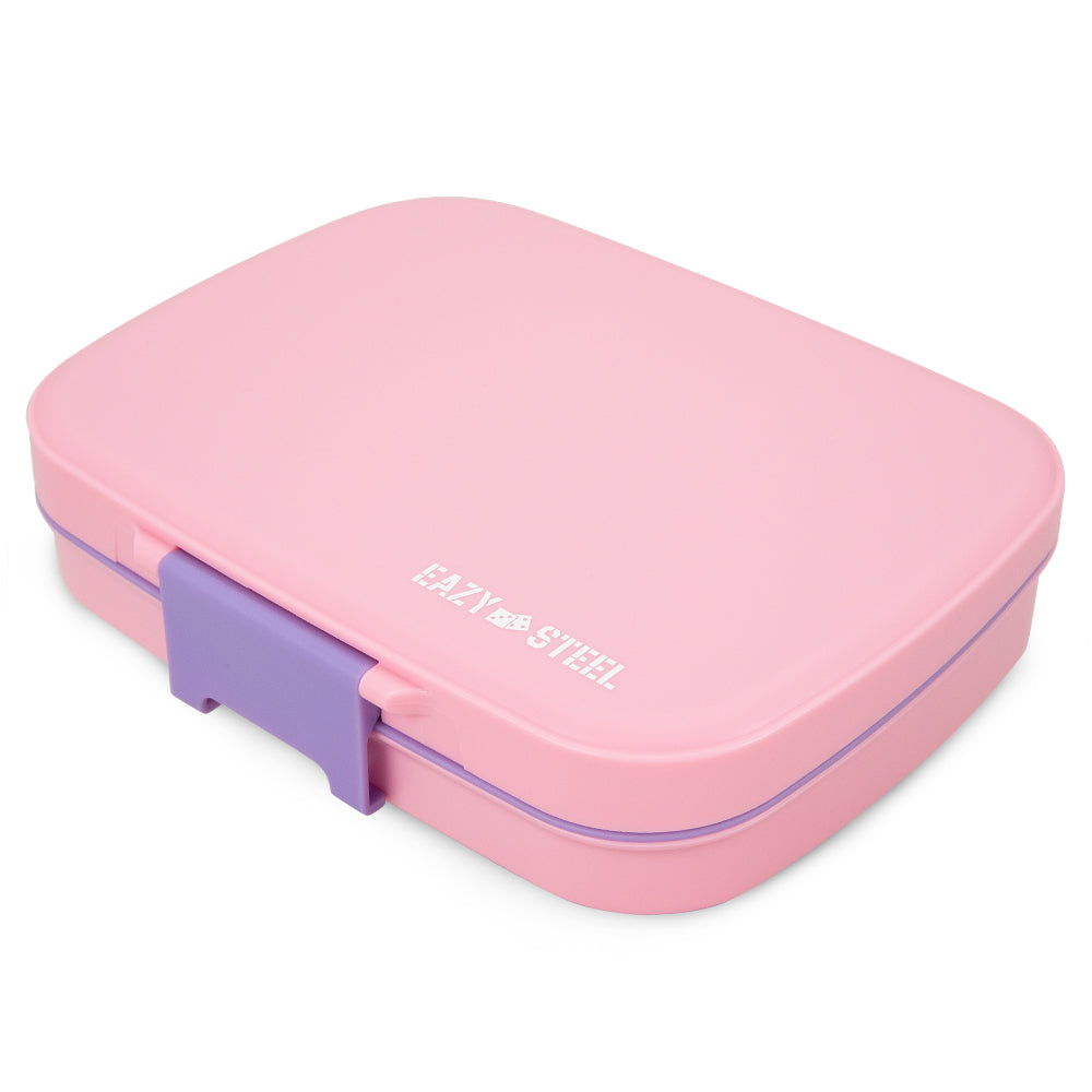 Eazy Kids Premium Stainless Steel Lunch Box 710ml w/ Stainless Steel Water Bottle 445ml – Pink