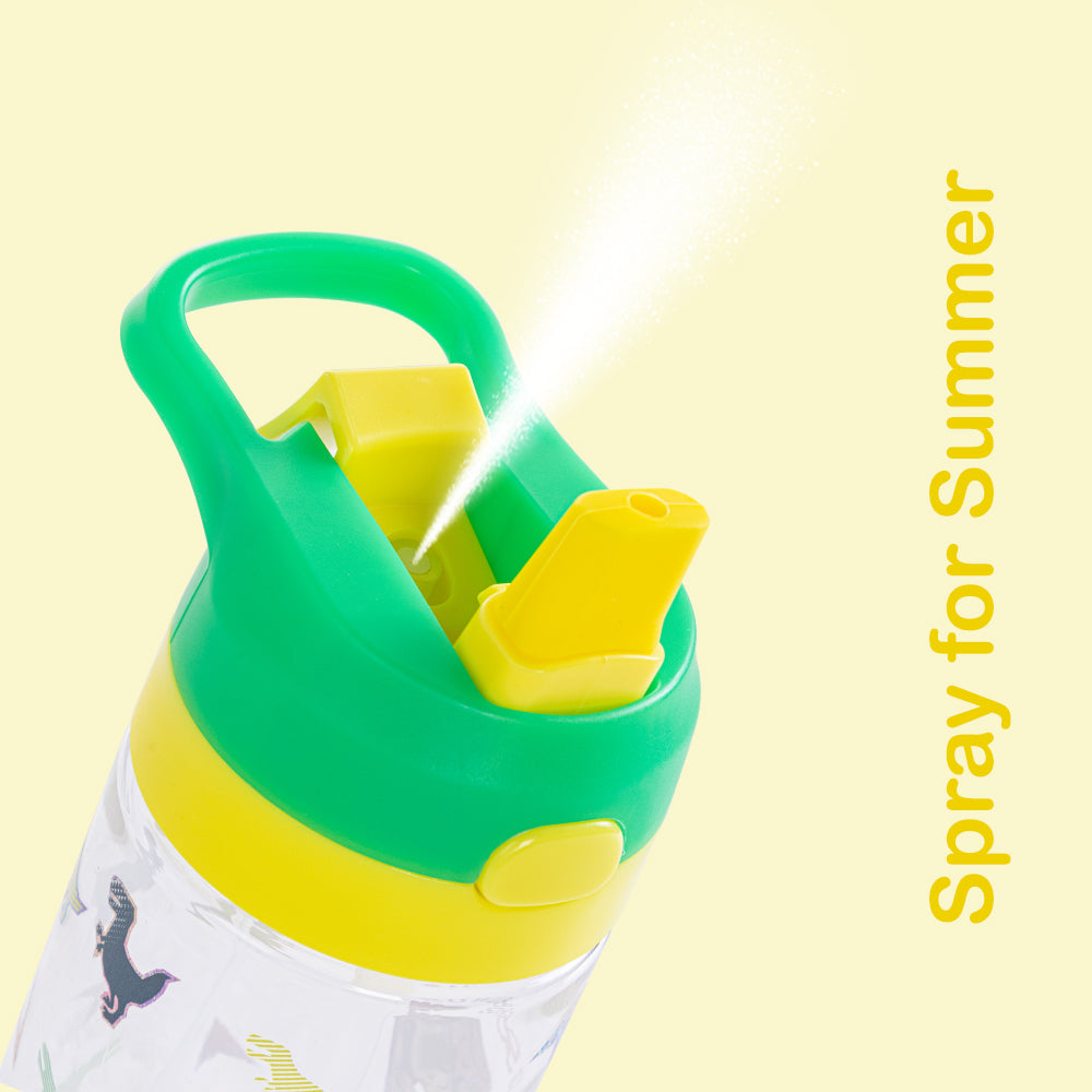 Eazy Kids Dino School Bag Set w/ Bento Lunch Box & Spray Water Bottle – Green