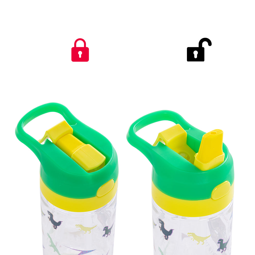 Eazy Kids Dino School Bag Set w/ Bento Lunch Box & Spray Water Bottle – Green