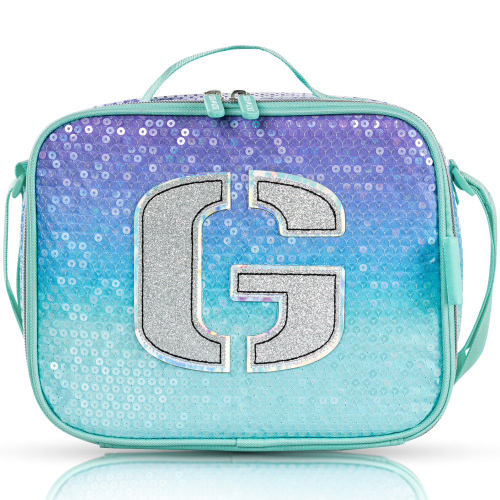 Eazy Kids Girl Glitter School Bag Set w/ Stainless Steel Water Bottle – Green
