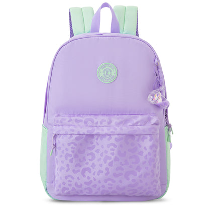 Eazy Kids 16.5” School Backpack w/ 4-Wheel Trolley–Lightweight Laptop School Bag Set, Glow Backpack Pink