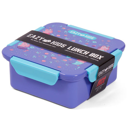 EAZY KIDS Lunch Box Set, Mermaid - Purple