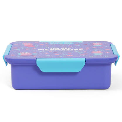 EAZY KIDS Lunch Box Set, Mermaid - Purple