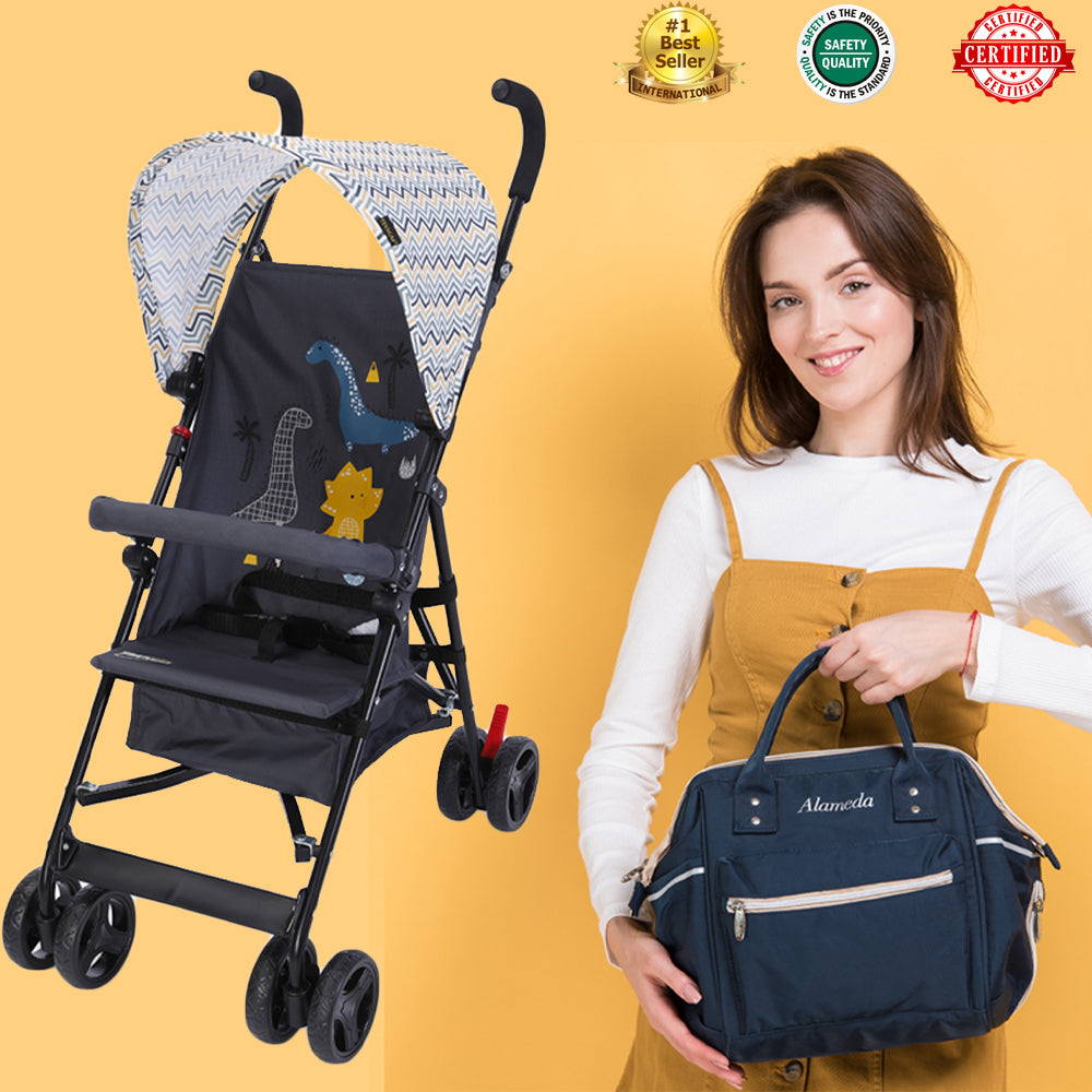 TEKNUM - Eco Stroller & Bag Combo - Yellow wave