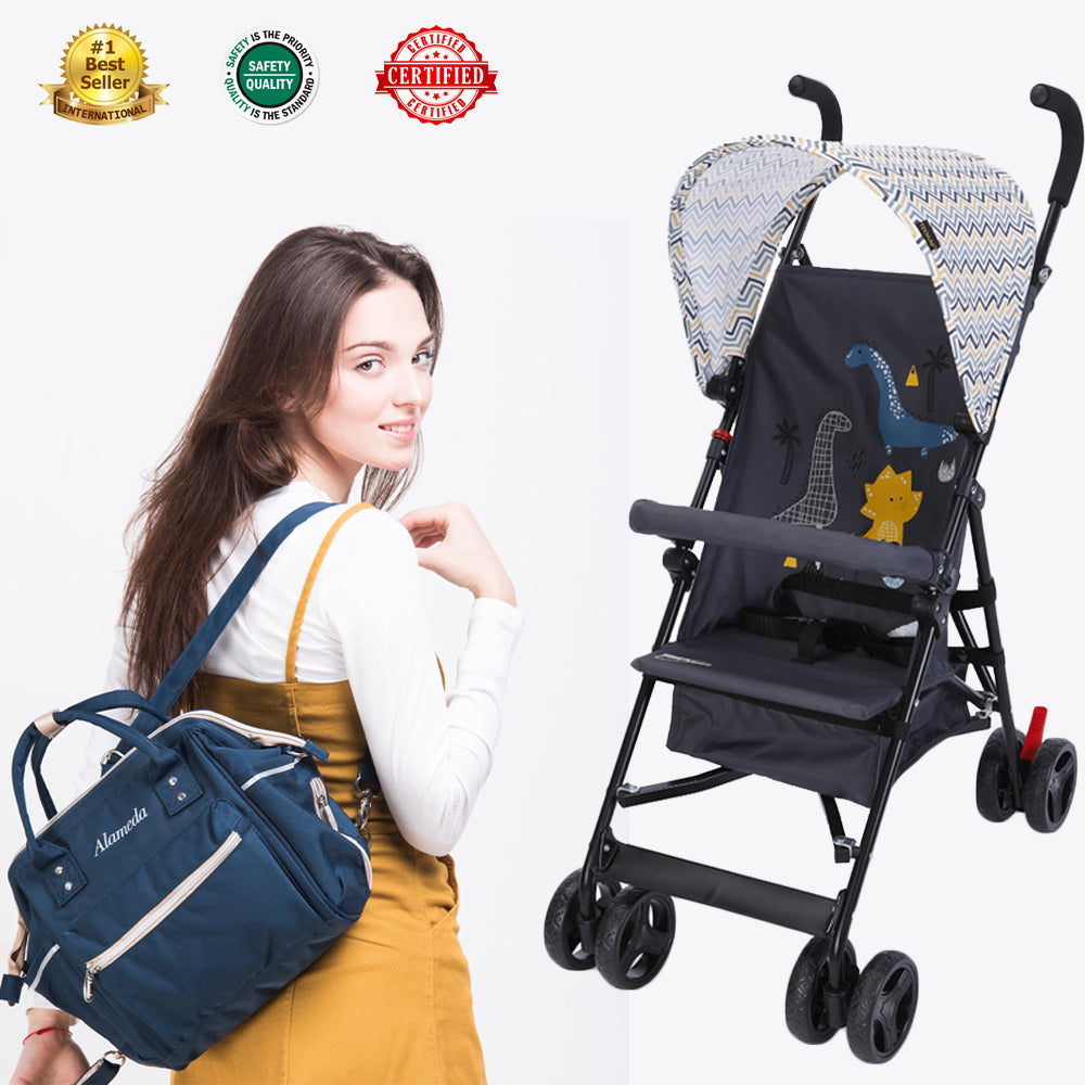 TEKNUM - Eco Stroller & Bag Combo - Yellow wave