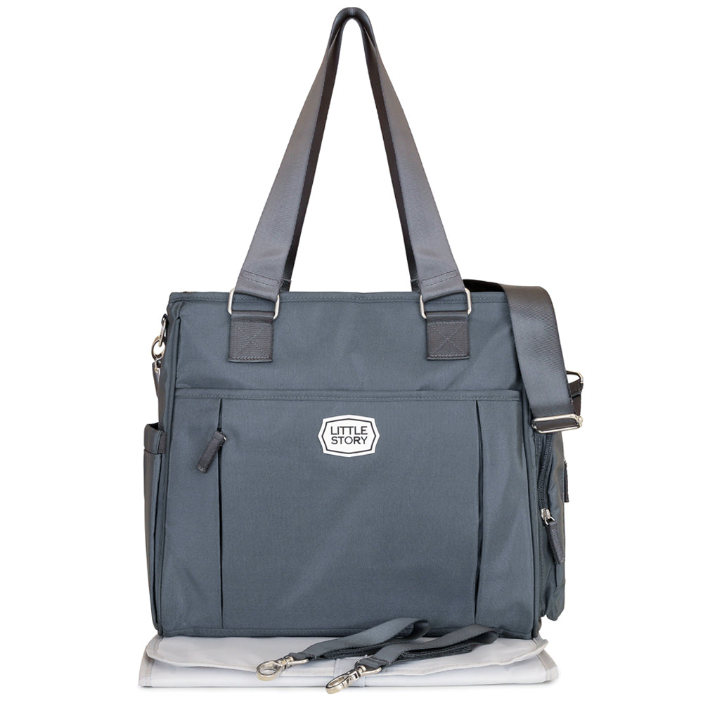 TEKNUM 3 in 1 Pram Stroller and Diaper Bag Bundle - Space Grey