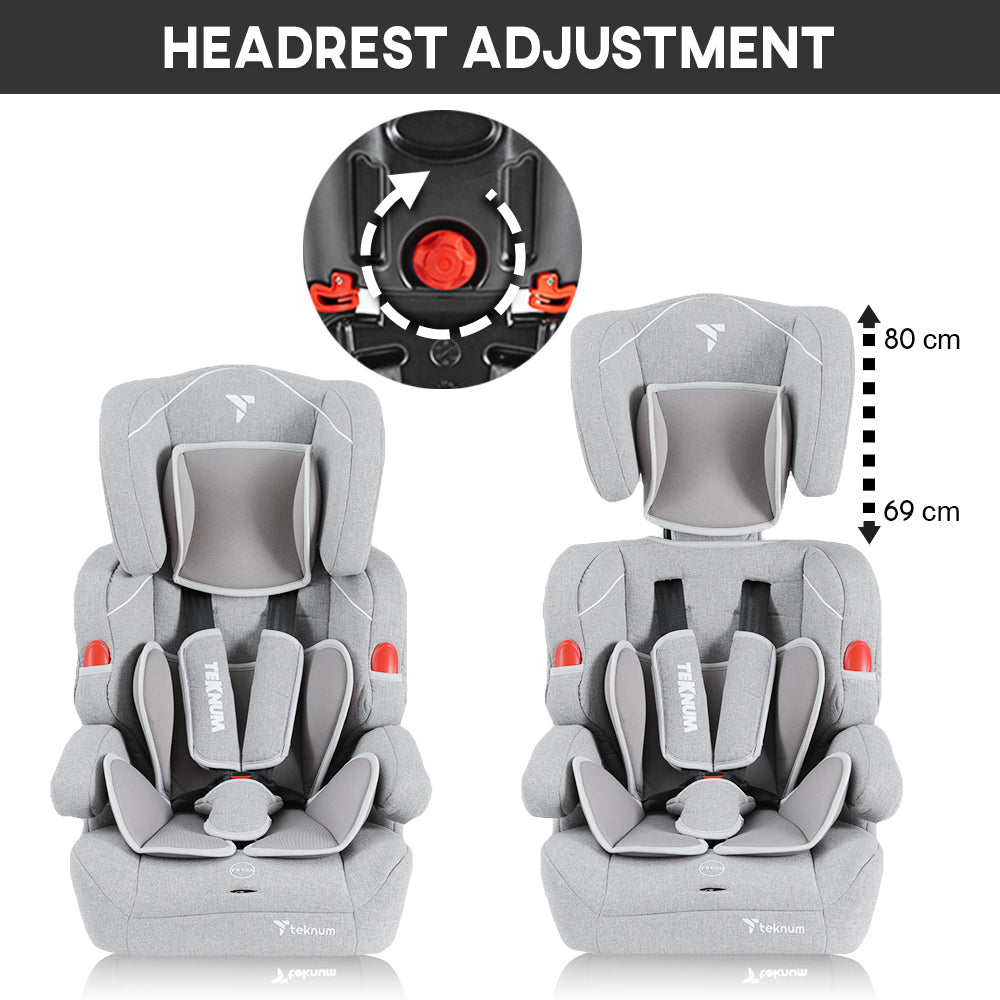 TEKNUM Nova Car Seat Travel Combo - Grey