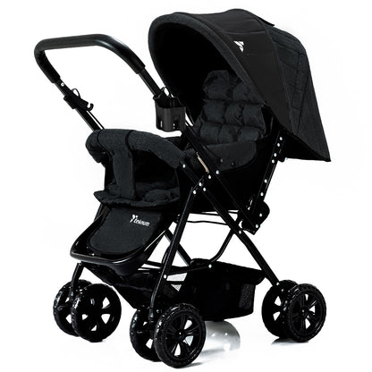 TEKNUM Reversible Look at Me Stroller w/Diaper Bags - Black
