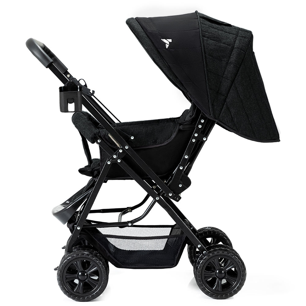 TEKNUM Reversible Look at Me Stroller w/Diaper Bags - Black