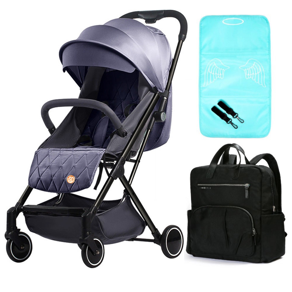 TEKNUM SLD Stroller Manhattan Diaper Bag Bundle - Grey