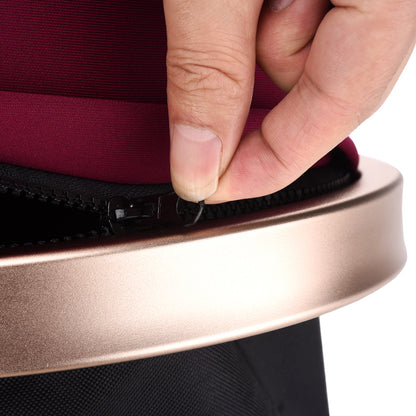 TEKNUM 3 in 1 Pram stroller - Wine + SUNVENO Diaper Bag Black + Hooks