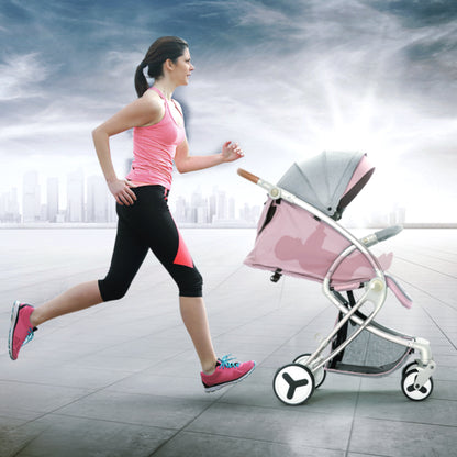 TEKNUM A1 Pink + SUNVENO Grey Diaper Bag