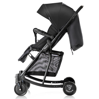 TEKNUM Stroller With Rocker w/Orange Diaper tote Bag- Black