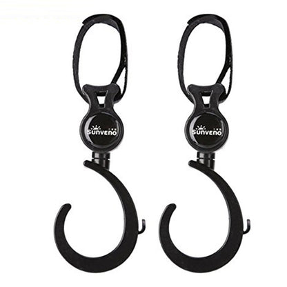 TEKNUM Double Baby Stroller with Hooks - Black