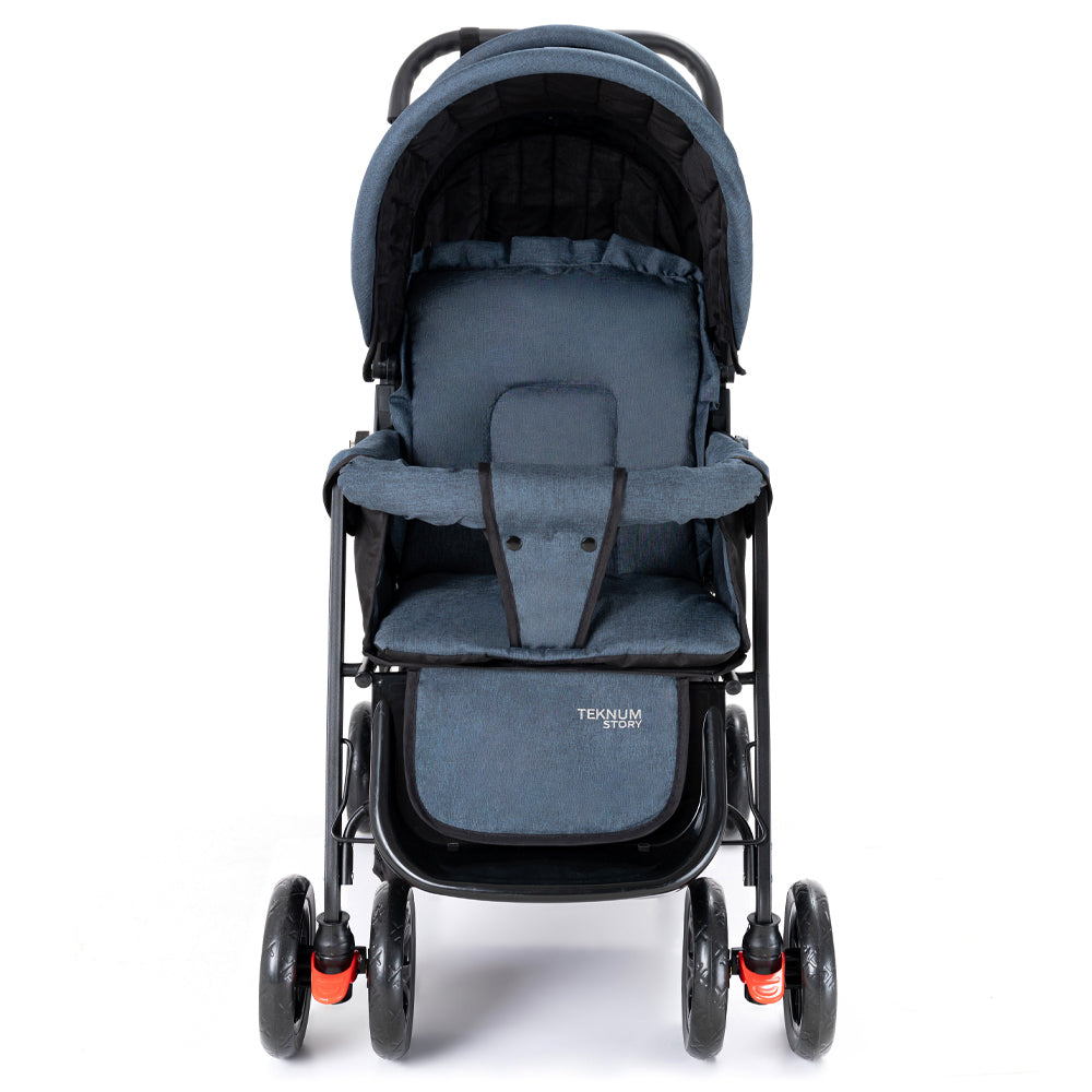 TEKNUM Double Baby Stroller with Hooks - Grey