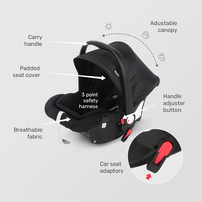 TEKNUM Cabin Plus Travel System - Sunshine Black