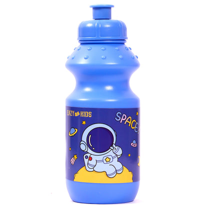 EAZY KIDS Lunch Box and Water Bottle With Bag - Space Blue