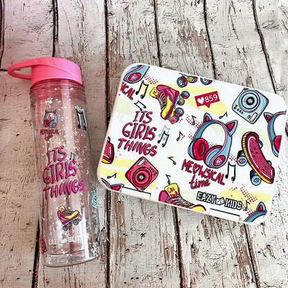 EAZY KIDS 5 & 4 Convertible Bento Lunch Box wt Sandwich Cutter Set - Its Girls Things