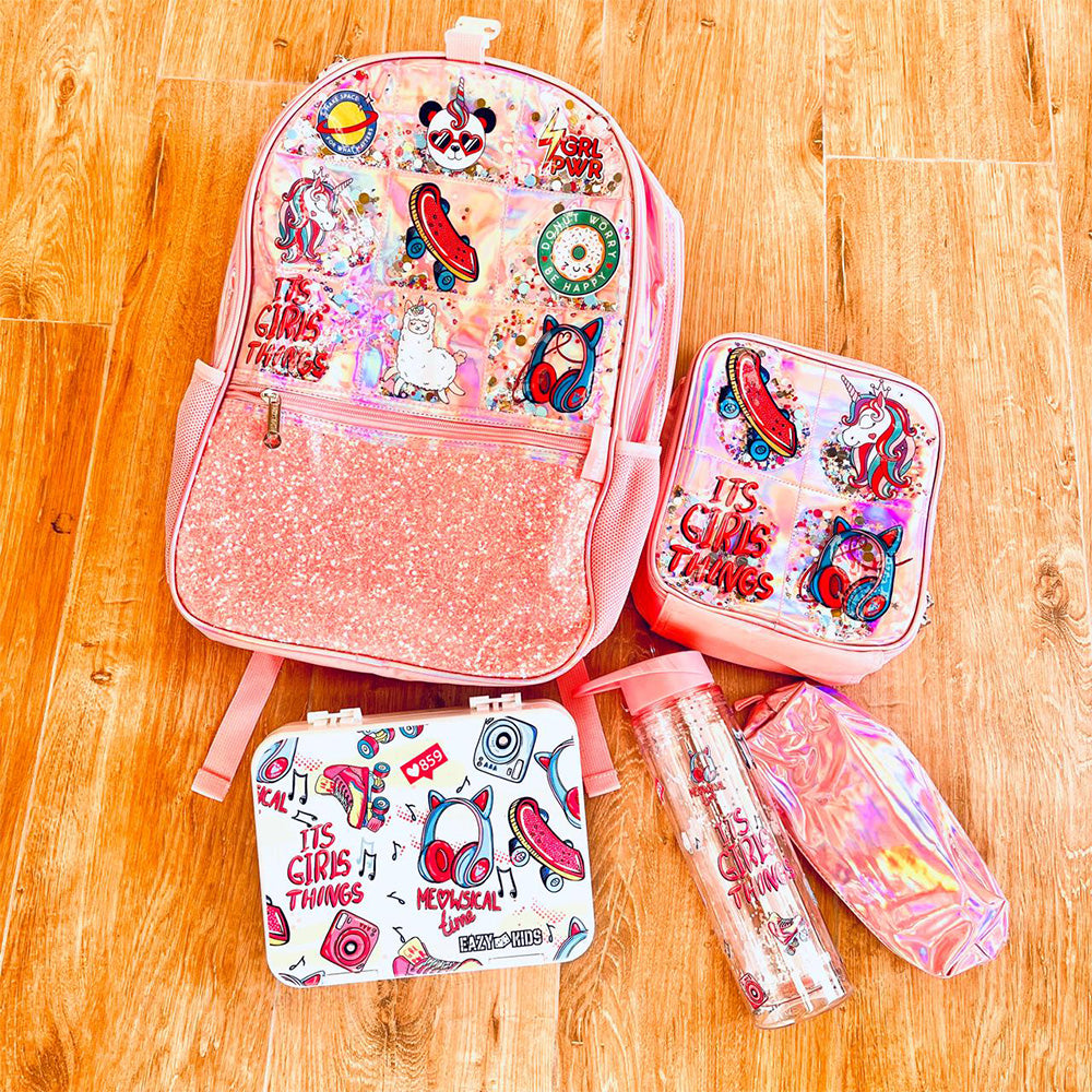 EAZY KIDS 5 & 4 Convertible Bento Lunch Box wt Sandwich Cutter Set - Its Girls Things