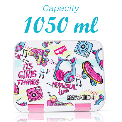 EAZY KIDS 5 & 4 Convertible Bento Lunch Box wt Sandwich Cutter Set - Its Girls Things