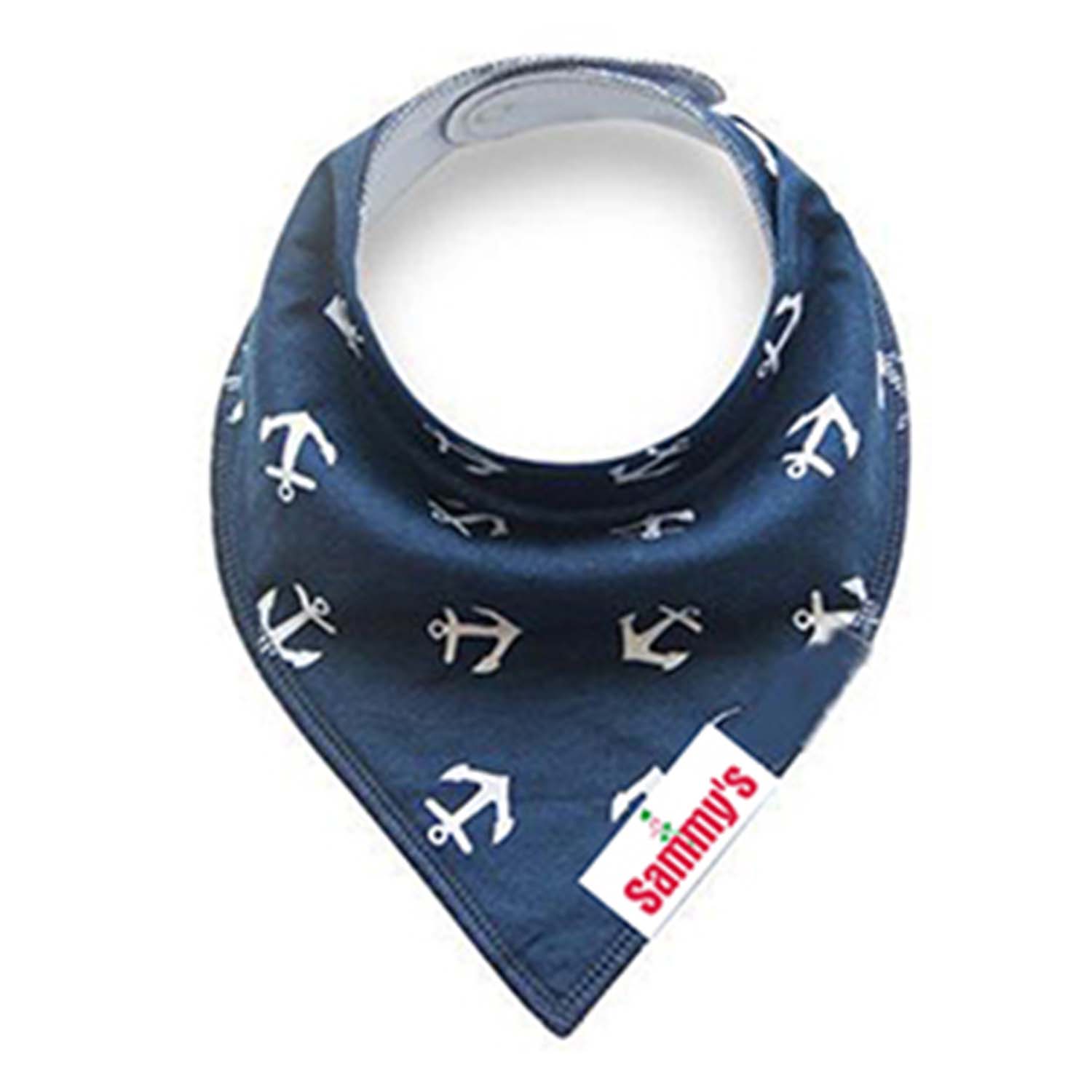 EAZY KIDS Bandana Bibs Set of 4 - Organic Cotton - Anchor Ships
