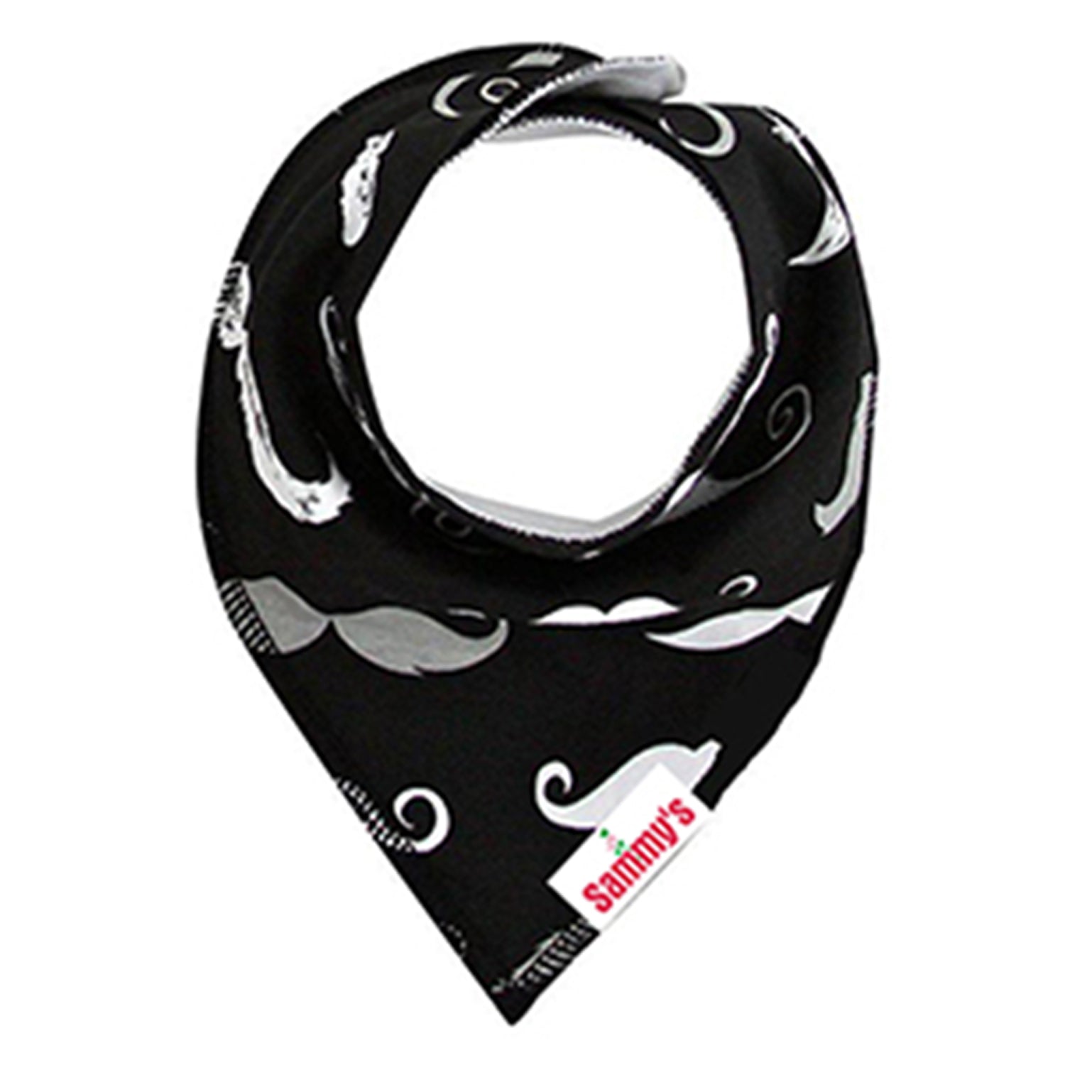 EAZY KIDS Bandana Bibs Set of 4 - Organic Cotton - Glasses Mustaches