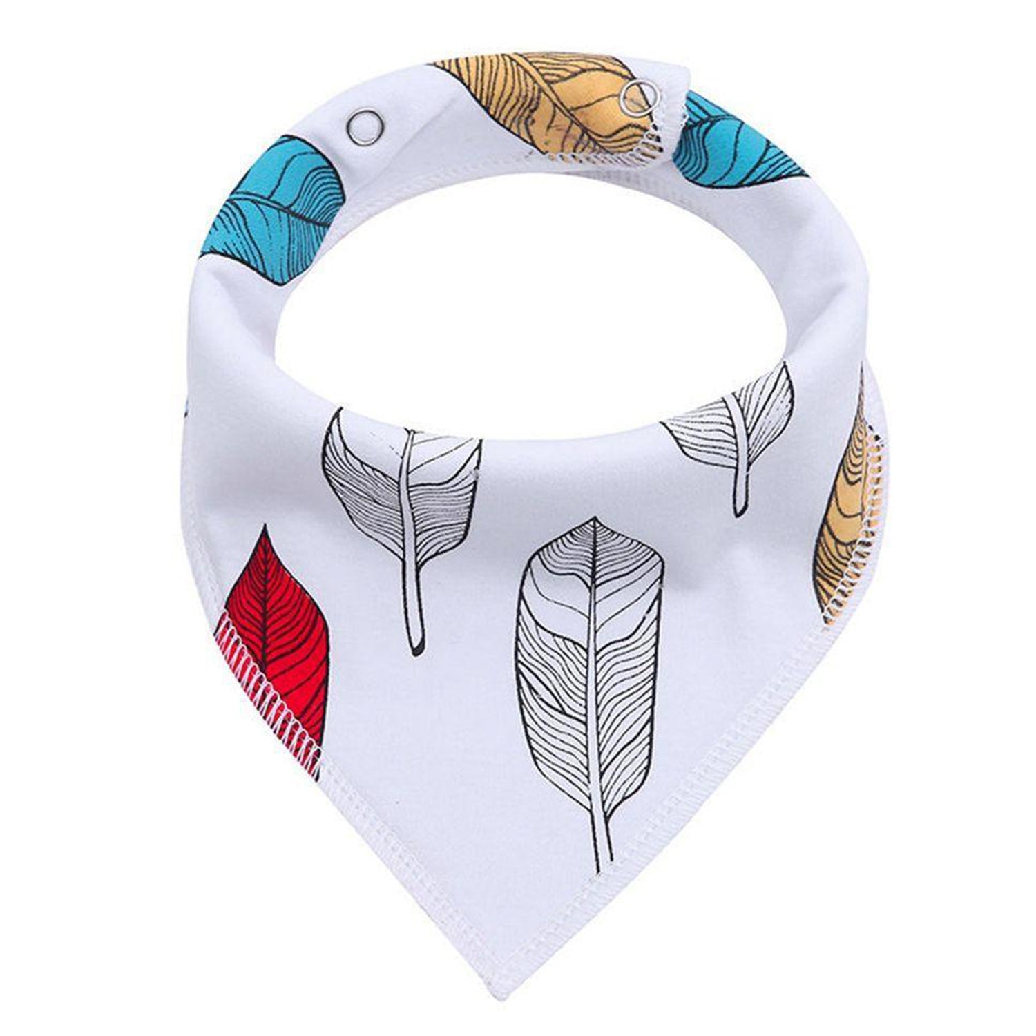 EAZY KIDS Bandana Bibs Set of 4 - Organic Cotton - Glasses Mustaches