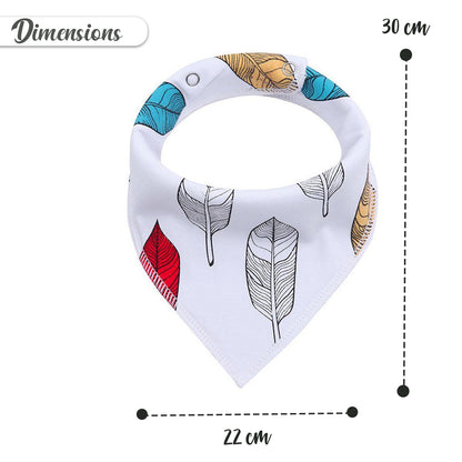 طقم مرايل باندانا من إيزي كيدز، ٤ قطع - قطن عضوي - نظارات وشوارب